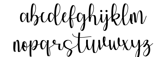Cinden Font LOWERCASE