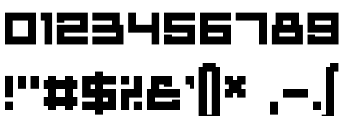 Cinderblock Font OTHER CHARS