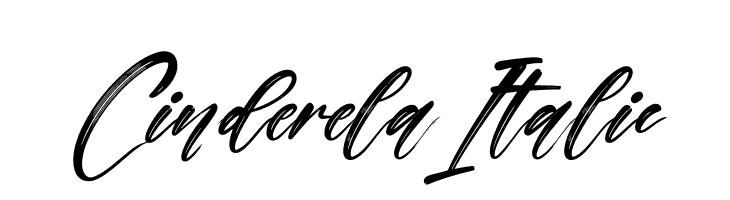 Cinderela Italic  免费字体下载