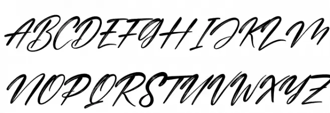 Cinderela Italic Caratteri MAIUSCOLE
