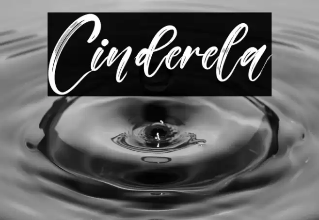 Cinderela Font examples
