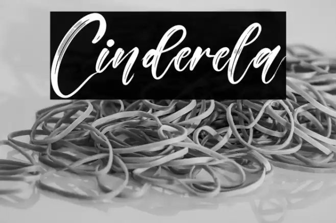 Cinderela Font examples