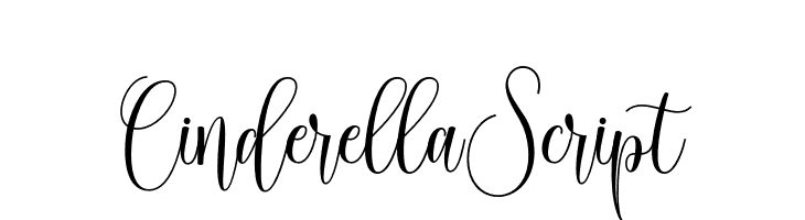 CinderellaScript  フリーフォントのダウンロード
