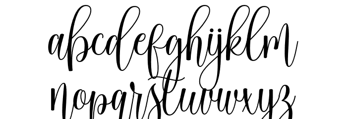 CinderellaScript Font LOWERCASE