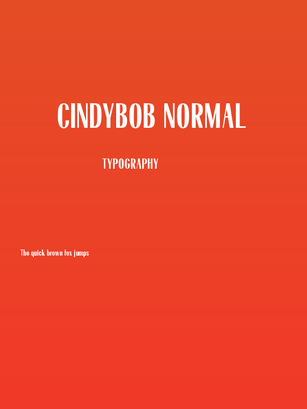 Cindybob Normal Poster