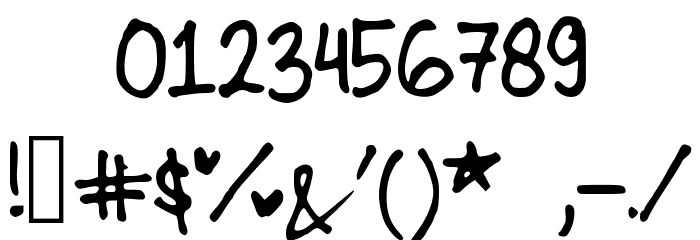 Cindyyo Font OTHER CHARS
