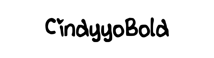 CindyyoBold Шрифта