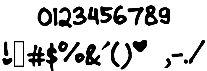 CindyyoBold Font OTHER CHARS