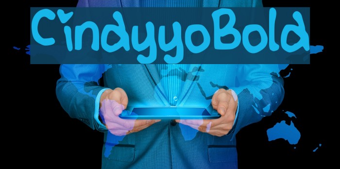 CindyyoBold Font examples