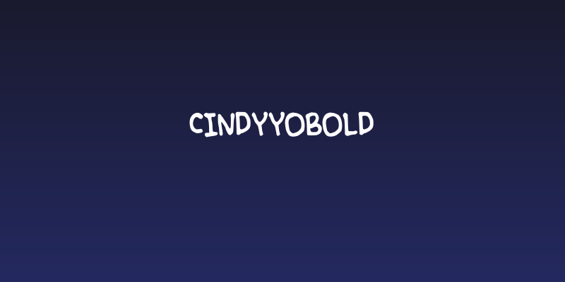 CindyyoBold Social Header