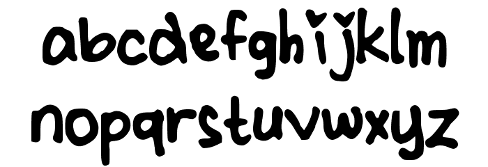 CindyyoBold Font LOWERCASE
