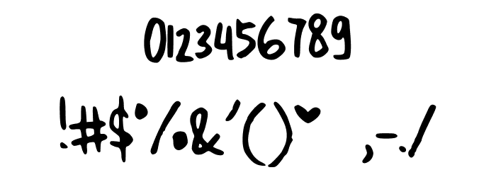 CindyyoSkinny Font OTHER CHARS