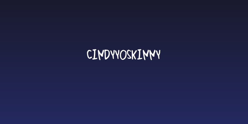 CindyyoSkinny Social Header