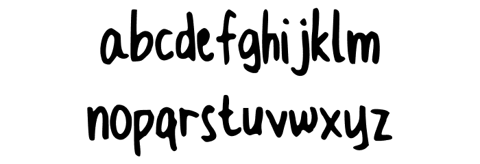 CindyyoSkinny Font LOWERCASE