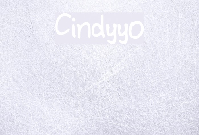 Cindyyo Font examples