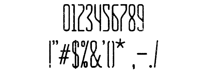 Cinema Capitol Font OTHER CHARS
