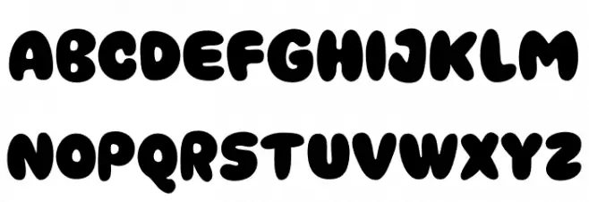 Cinema Cartoon Font Litere mari