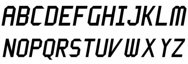 Cinema Gothic NBP Italic خط أحرف كبيرة