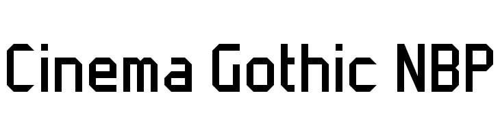 Cinema Gothic NBP Font