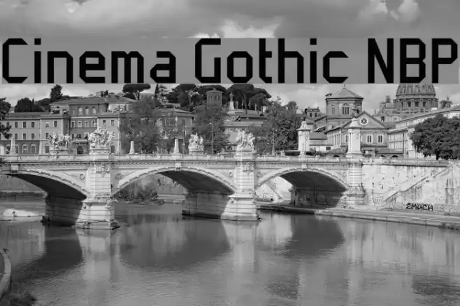 Cinema Gothic NBP Font examples