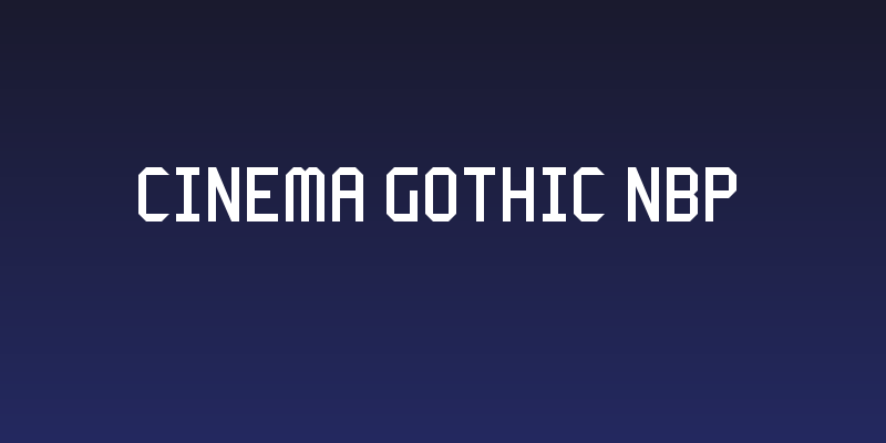 Cinema Gothic NBP Social Header