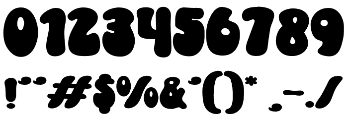 Cinema Groovy Regular Font OTHER CHARS