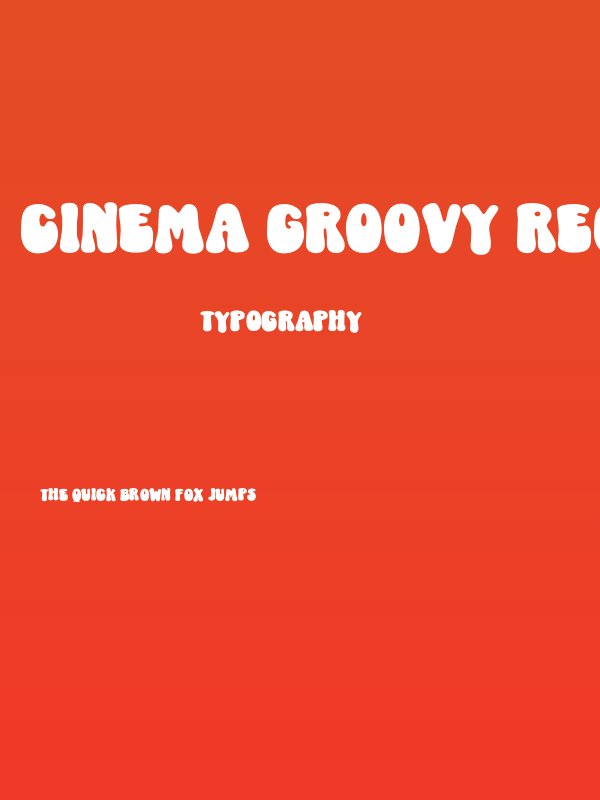 Cinema Groovy Regular Poster