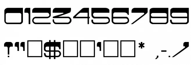 Cinema Regular Font OTHER CHARS