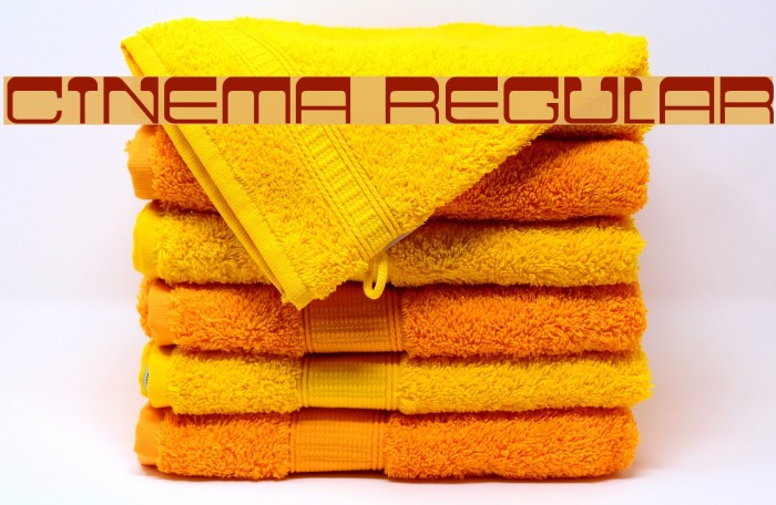 Cinema Regular Font examples