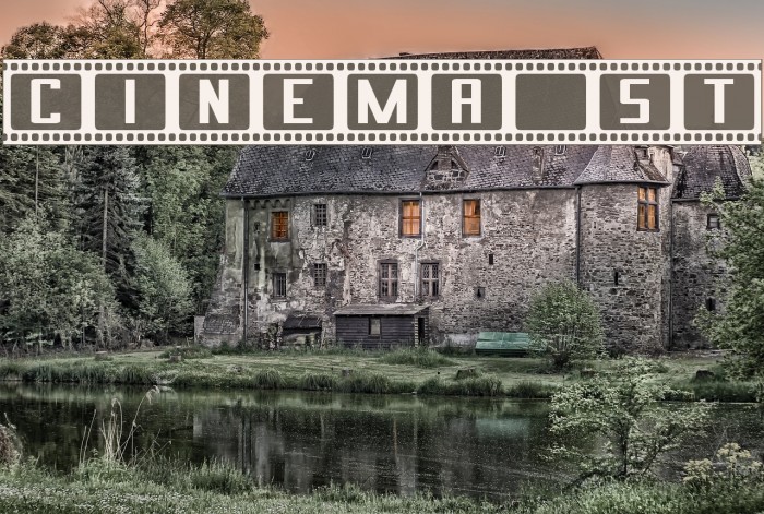 Cinema St Schriftart examples