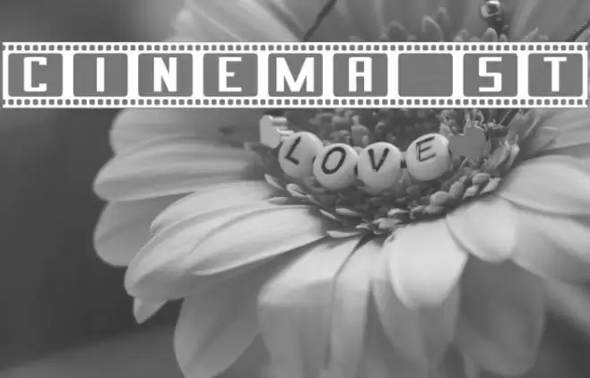 Cinema St Schriftart examples