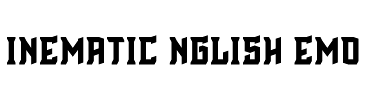 Cinematic English Demo  Frei Schriftart Herunterladen