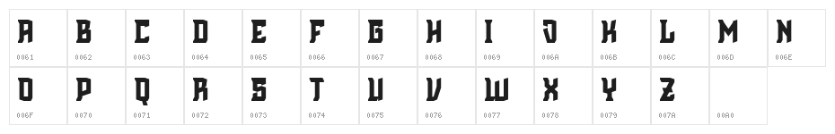 Cinematic English Demo Character Map
