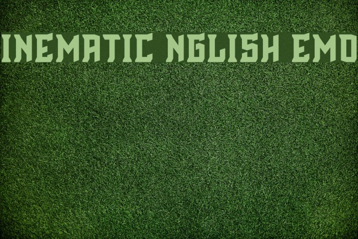 Cinematic English Demo Font examples