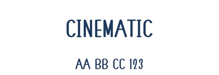 Cinematic Font Preview