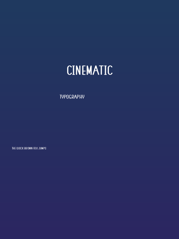 Cinematic Poster