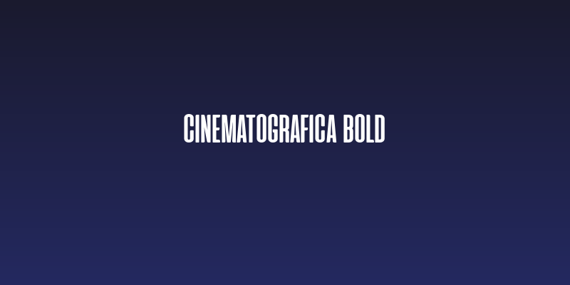 Cinematografica Bold Social Header