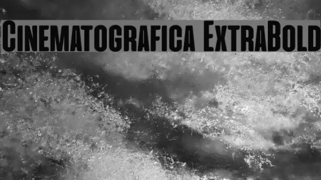Cinematografica ExtraBold Font examples
