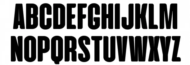 Cinematografica Heavy Шрифта ВЕРХНИЙ
