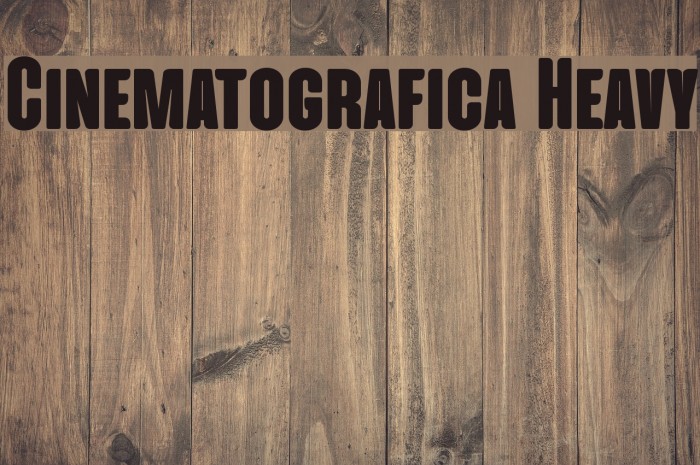 Cinematografica Heavy Font examples