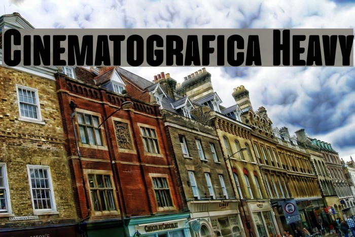 Cinematografica Heavy Font examples