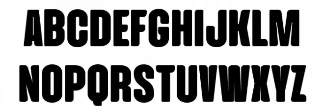 Cinematografica Heavy Caratteri MINUSCOLO