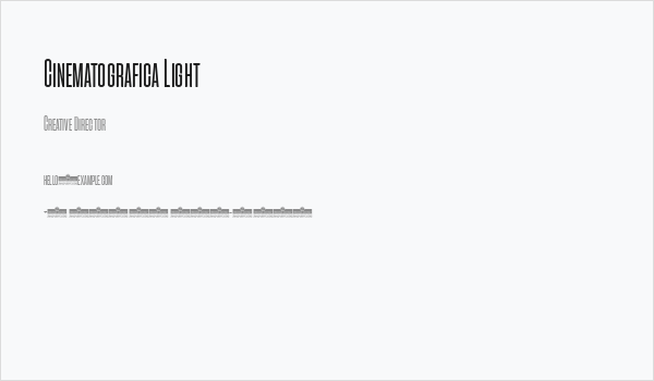 Cinematografica Light Business Card