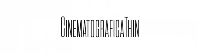 Cinematografica Thin  Fuentes Gratis Descargar