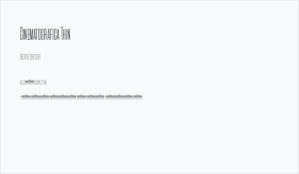 Cinematografica Thin Business Card