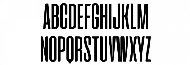 Cinematografica Caratteri MAIUSCOLE