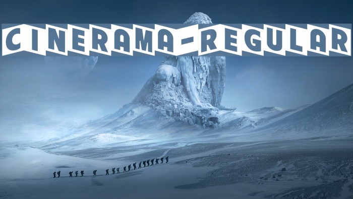 Cinerama-Regular फ़ॉन्ट examples