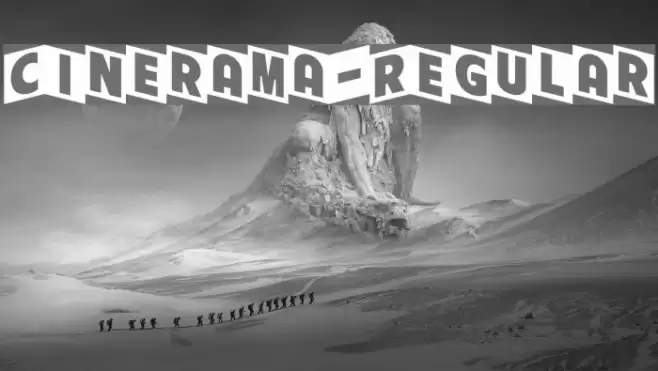 Cinerama-Regular Font examples