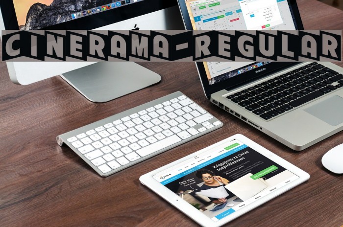 Cinerama-Regular फ़ॉन्ट examples