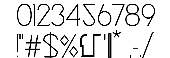 Cinga Medium Font OTHER CHARS